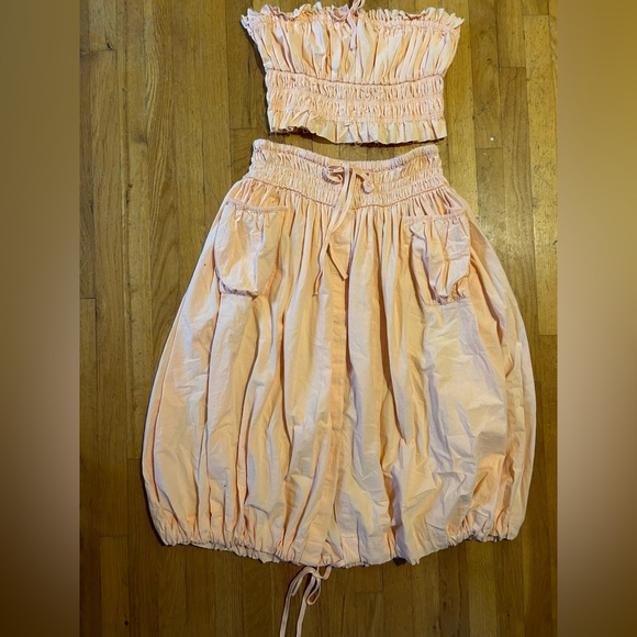NEW!! Free People Free-est All The Things Tube Top & Midi Skirt Set - Picture 8 of 8